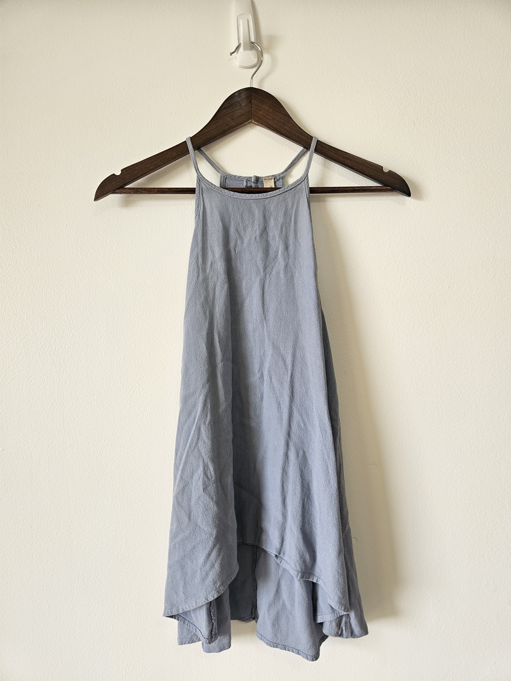 Souvenir Light Blue Sleeveless Top S Small Racerback Made in Italy